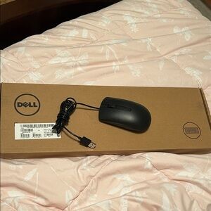 Dell Sleek Black USB Mouse and Keyboard